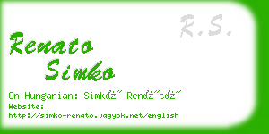 renato simko business card